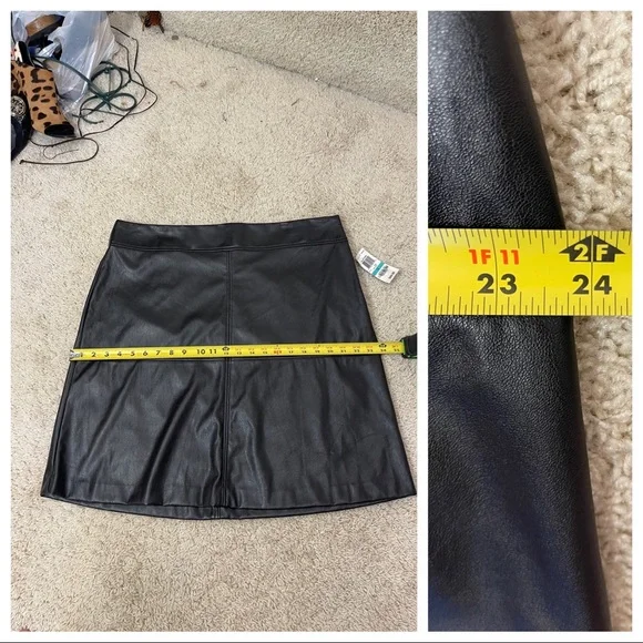 NWT! Alfani faux leather skirt - Picture 5 of 6